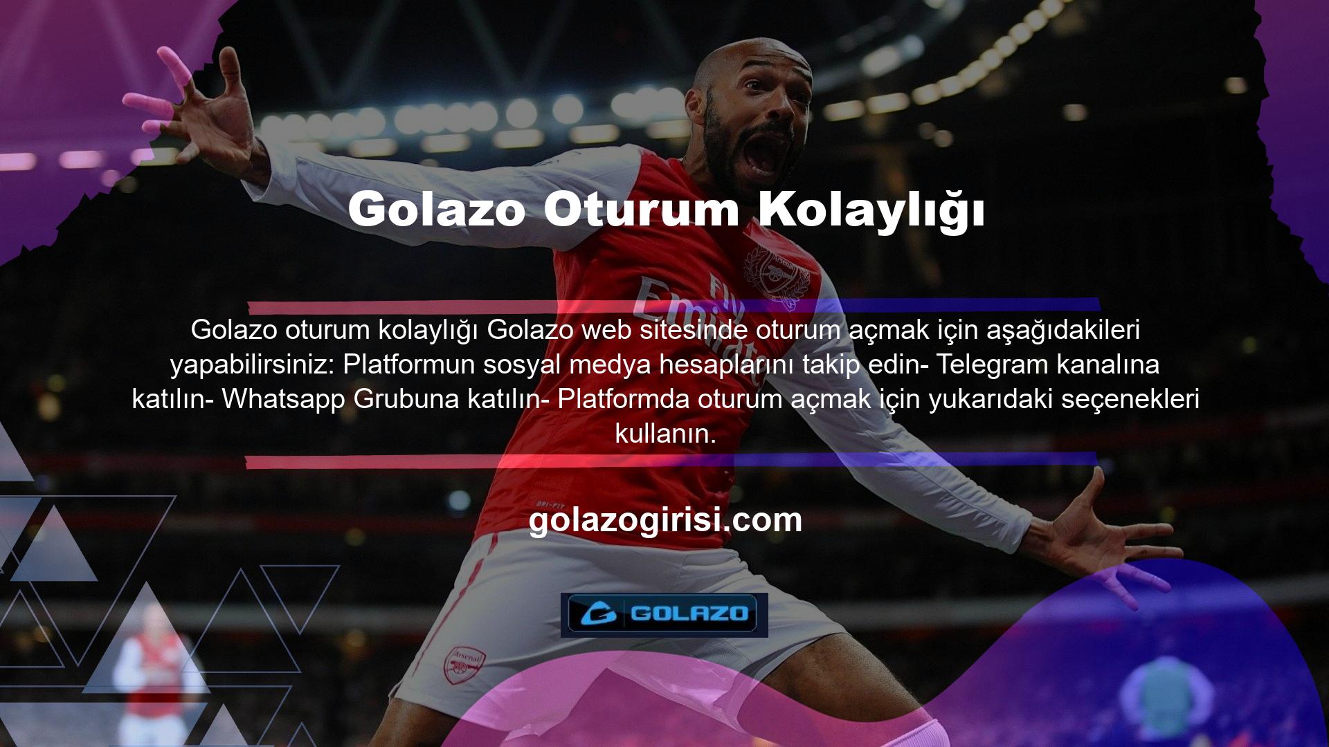 Benzer şekilde Golazo Heylink adresini sürekli olarak günceller, kullanıcıların siteye erişimini kolaylaştırır